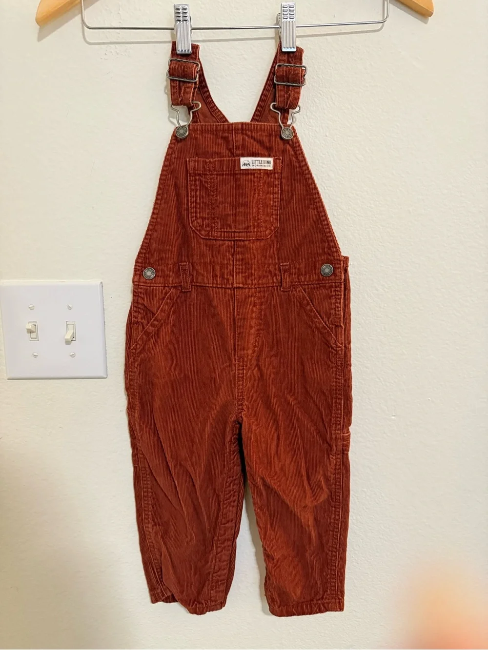 Carters’s Rust Corduroy Overalls